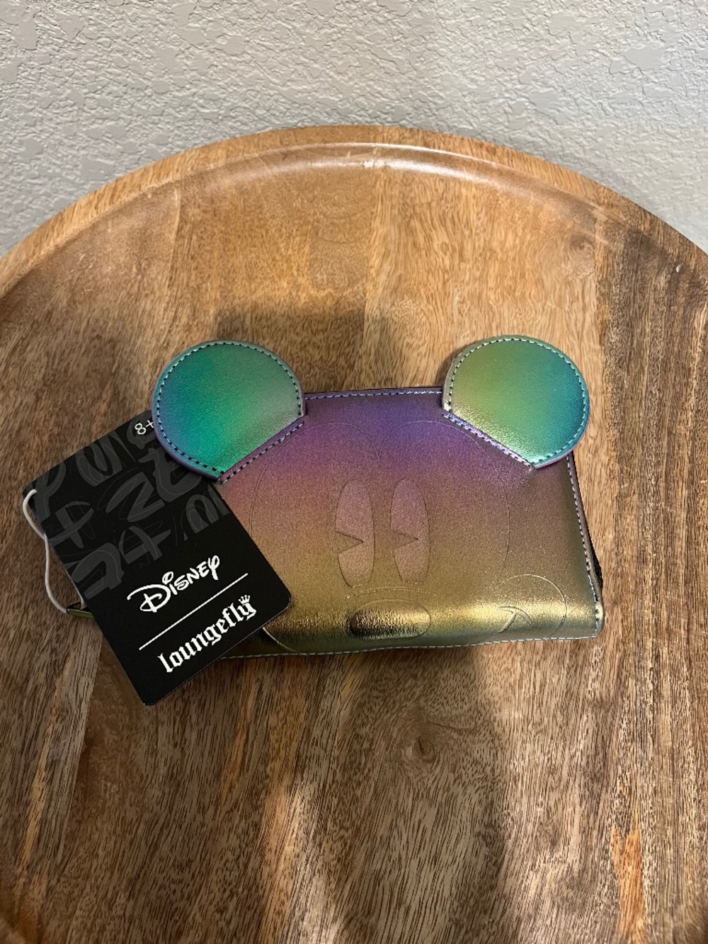 Mickey Mouse Exclusive Oil Slick Iridescent Cosplay Zip Around Wallet